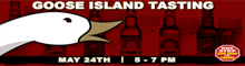 Goose Island craft beer tasting event